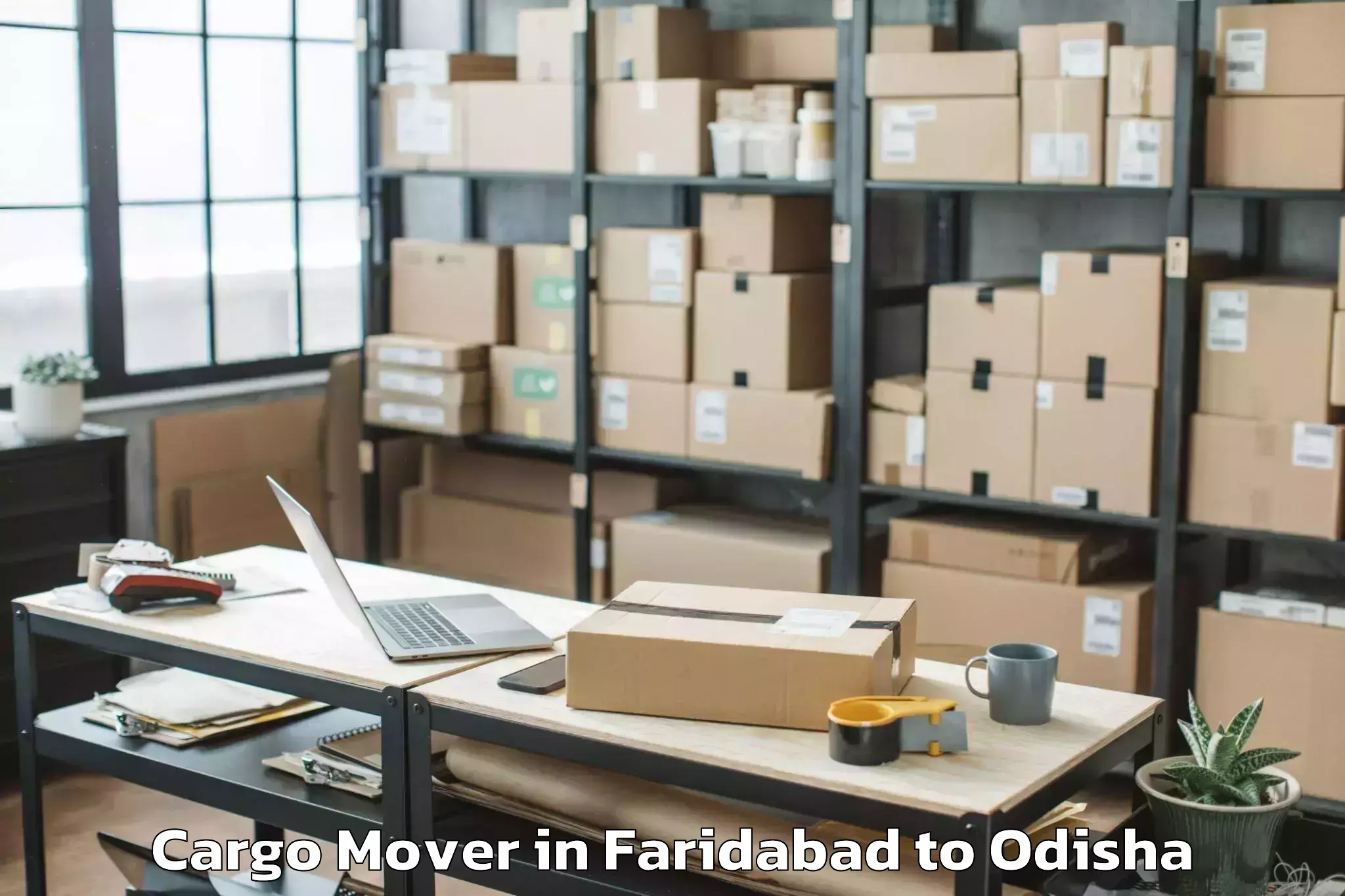 Efficient Faridabad to Bampada Cargo Mover